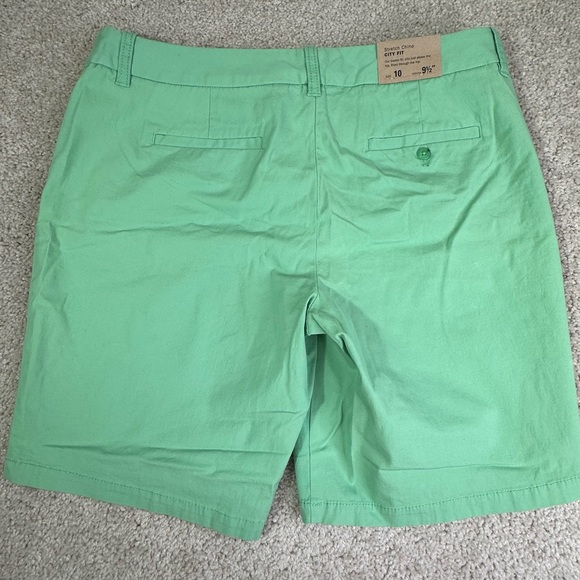 J Crew Women’s 10 Green Bermuda City Fit Stretch Chino Shorts 9.5” Frankie - Picture 7 of 7